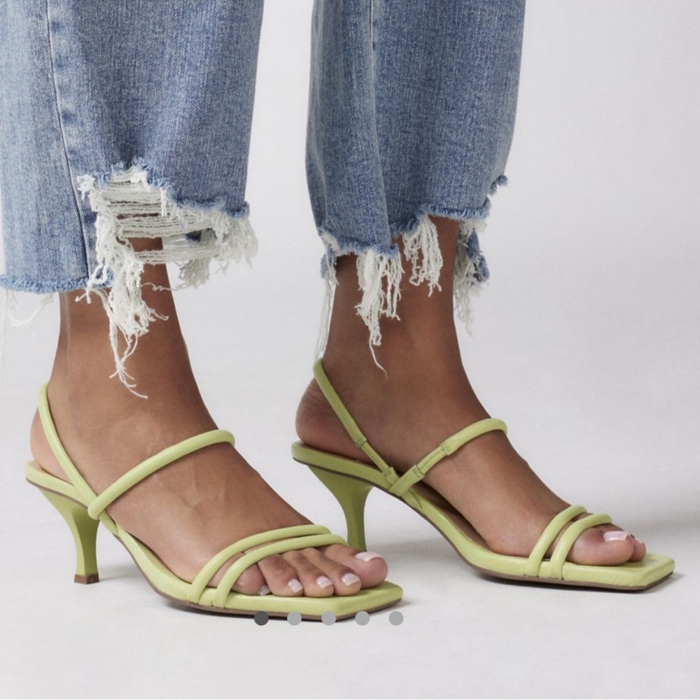 Seychelles Lime Green Strappy Heels - Anthropologie